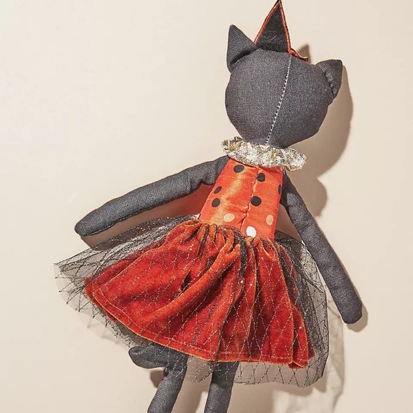 NWT Anthropologie Mon Ami Elvira Halloween Cat - Picture 2 of 2